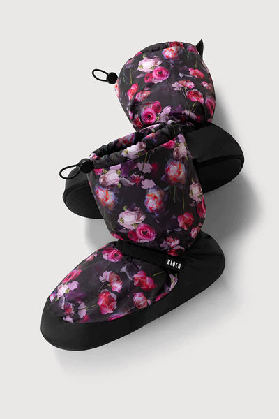 BLOCH ADULT FLORAL PRINTED WARMUP BOOTIES
