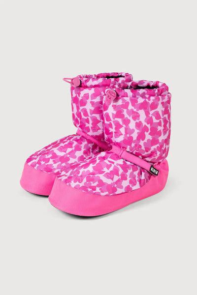 BLOCH CHILDREN CONFETTI HEARTS PRINTED WARMUP BOOTIES
