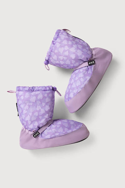 BLOCH CHILDREN CONFETTI HEARTS PRINTED WARMUP BOOTIES