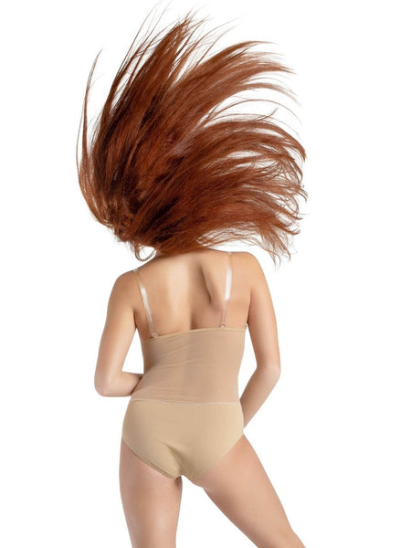 PLUNGE NECK MESH MEDRIFF LEOTARD