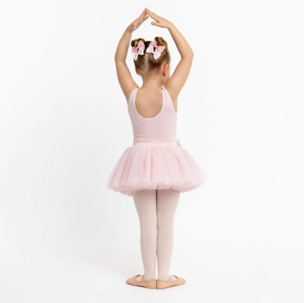 BEATRICE STATEMENT SEQUIN BOW TUTU DRESS