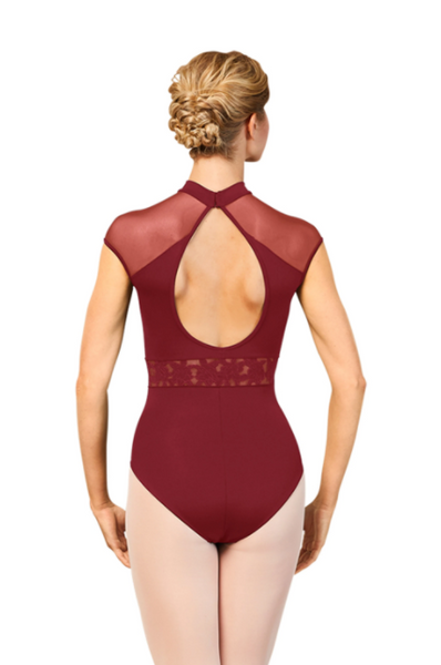 BLOCH FLORENCE ESMAY HIGH NECK CAP SLEEVE LEOTARD