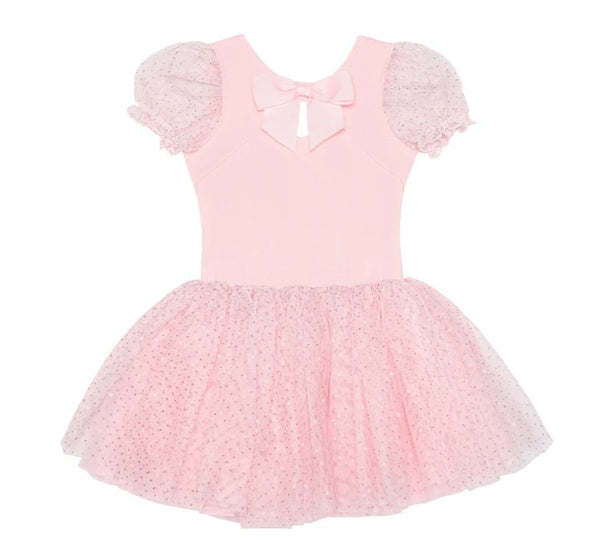 LILLIAN PUFF SLEEVE TUTU DRESS WITH BOW