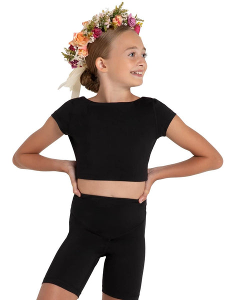 WILDFLOWER CLOVER CROP TOP - GIRLS