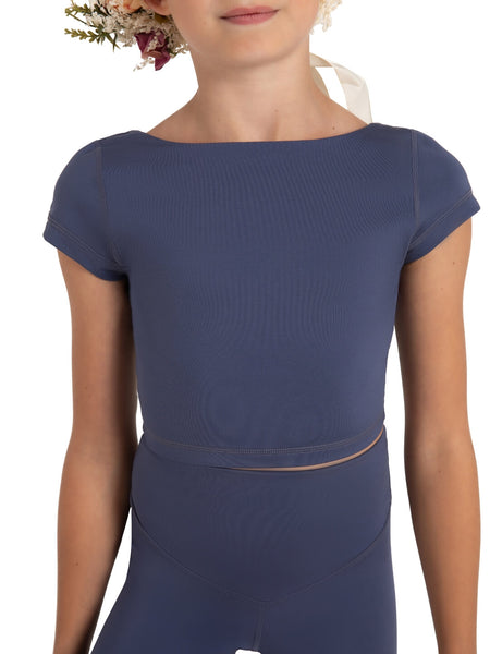 WILDFLOWER CLOVER CROP TOP - GIRLS