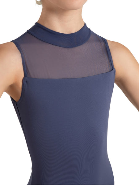 WILFLOWER HYACINTH HIGH NECK LEOTARD - WOMENS