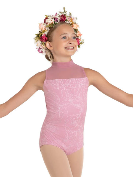 WILFLOWER HYACINTH HIGH NECK LEOTARD - WOMENS