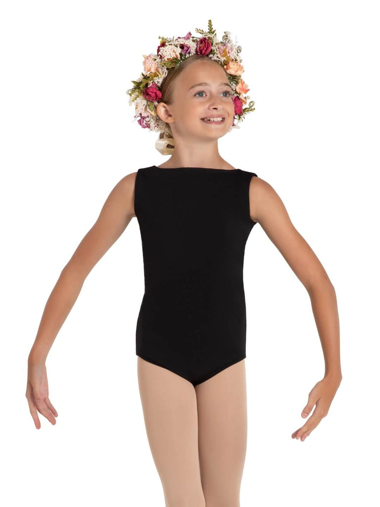 WILDFLOWER MARIGOLD MESH BACK LEOTARD - GIRLS