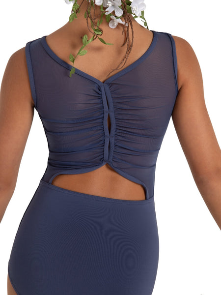 WILDFLOWER MARIGOLD MESH BACK LEOTARD - GIRLS