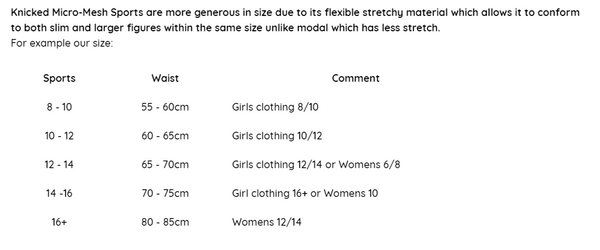 KNICKED ACTIVE STRETCH: PRE-PERIOD/LIGHT ABSORBENCY