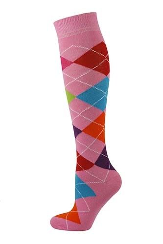 MY SOCKS ARGYLE KNEE HIGH SOCKS