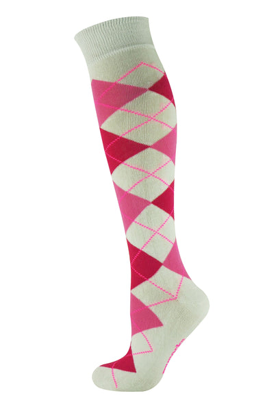 MY SOCKS ARGYLE KNEE HIGH SOCKS