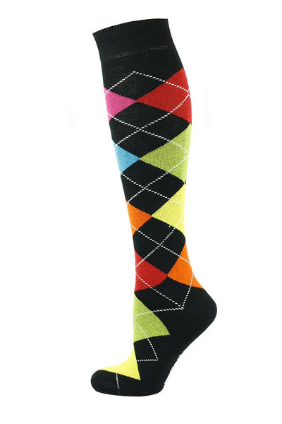 MY SOCKS ARGYLE KNEE HIGH SOCKS