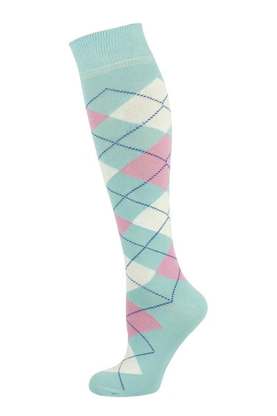 MY SOCKS ARGYLE KNEE HIGH SOCKS