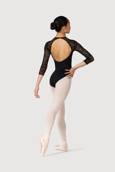 BLOCH KATE 3/4 WOMENS SLEEVE LACE LEOTARD