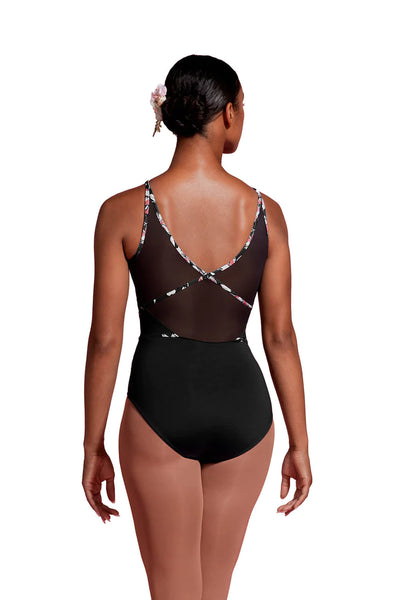 BLOCH MIRELLA JARDIN MESH PANELLED WOMENS HIGHT NECK LEOTARD