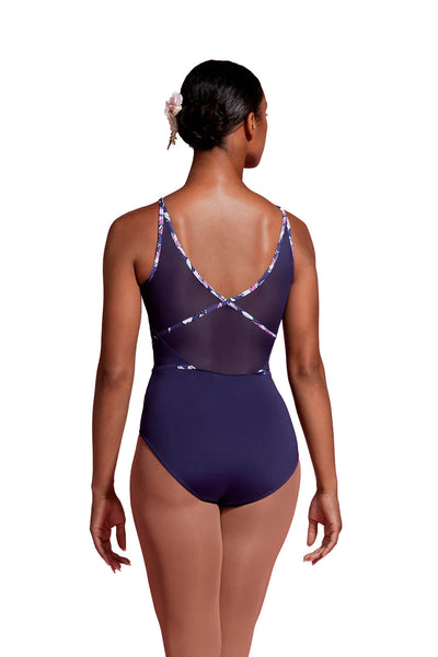 BLOCH MIRELLA JARDIN MESH PANELLED WOMENS HIGHT NECK LEOTARD