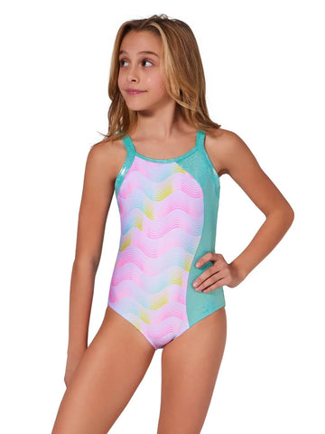 SUNSET WAVES SURFRIDER LEOTARD - CHILD - First Class Dancewear NQ