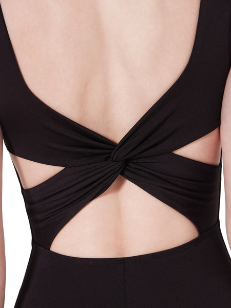 MARBLED HAZE PORTORO CAP SLEEVE LEOTARD