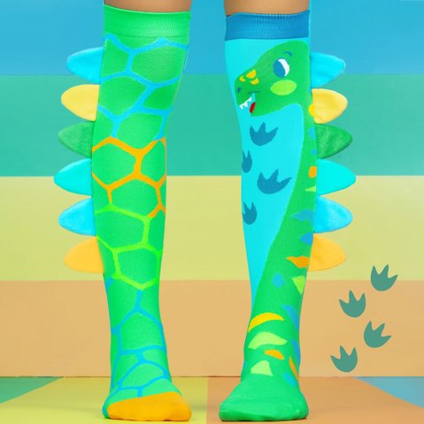 GREEN ROAR DINOSAUR SOCKS