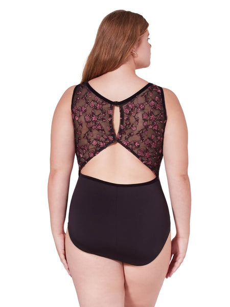 ORNATE ROMANCE ALLURE MESH BACK LEOTARD