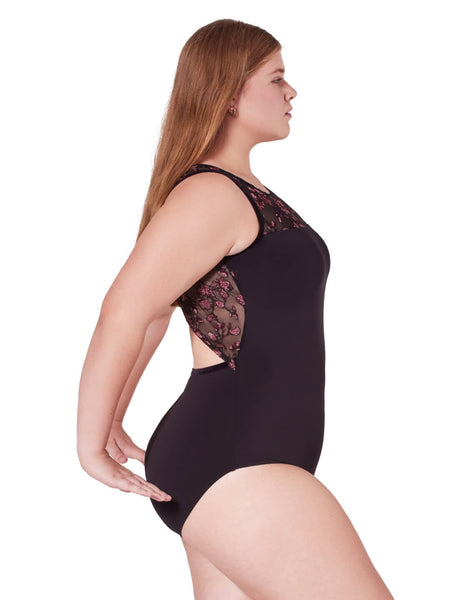 ORNATE ROMANCE ALLURE MESH BACK LEOTARD