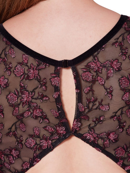 ORNATE ROMANCE ALLURE MESH BACK LEOTARD