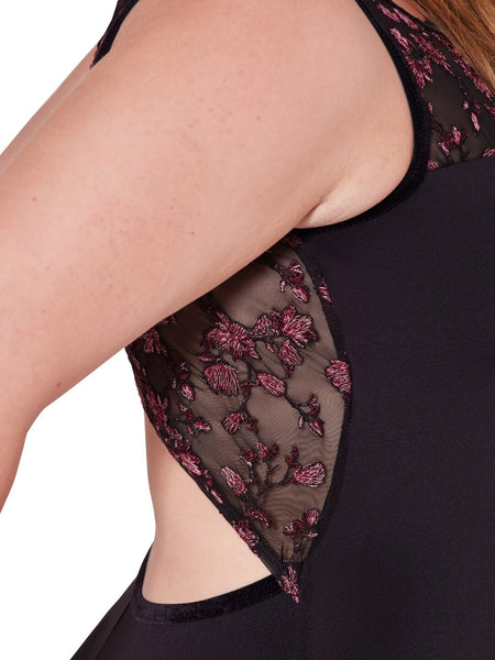 ORNATE ROMANCE ALLURE MESH BACK LEOTARD