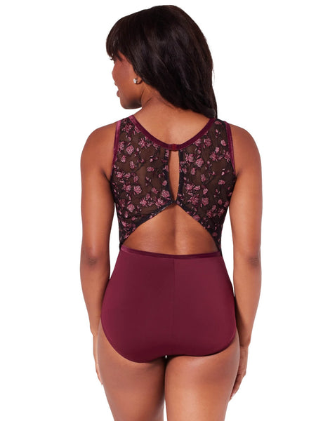 ORNATE ROMANCE ALLURE MESH BACK LEOTARD