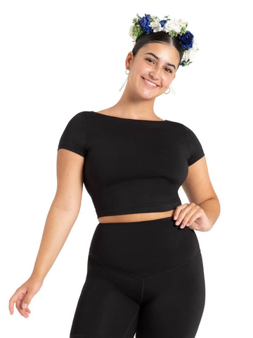 WILDFLOWER CLOVER CROP TOP - ADULT