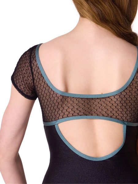 ENCHANTED CONTRAST HARMONY SHORT SLEEVE LEOTARD - First Class Dancewear NQ